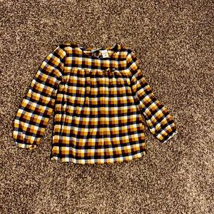 4T girls flannel dress shirt